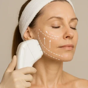 Woman having HI-FU to reduce wrinkles call LA LIPO Cardiff Now!