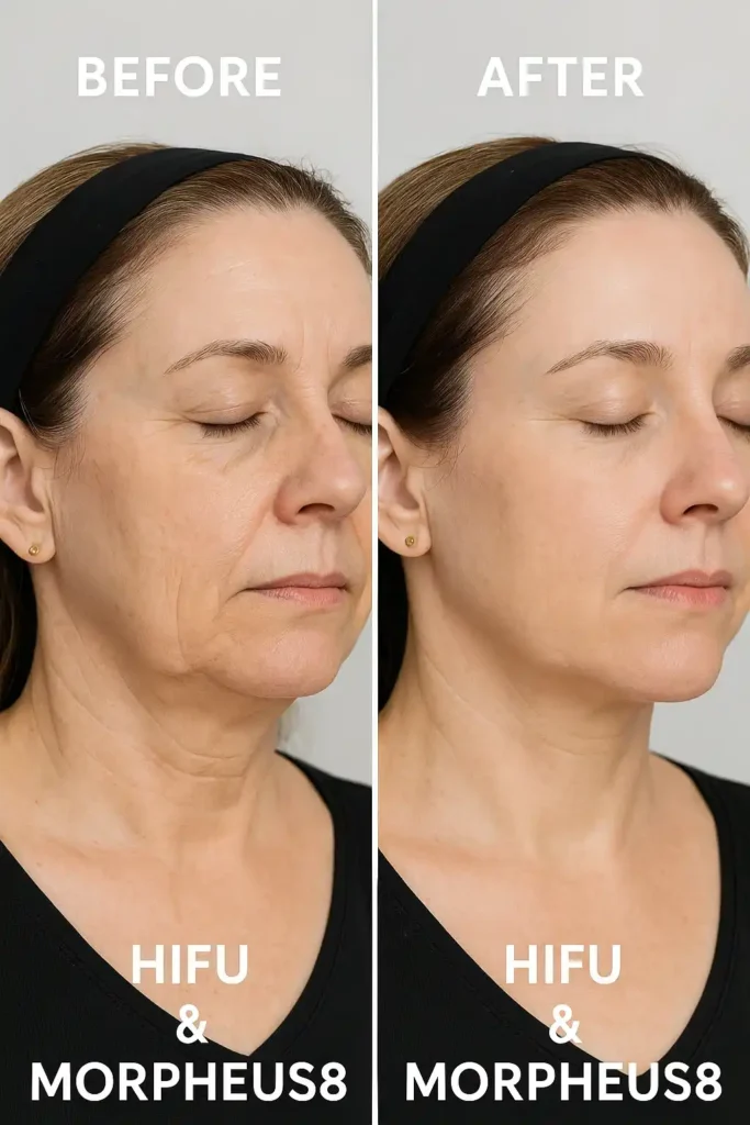 HIFU & Morpheus8 treatment results Cardiff - book in today!