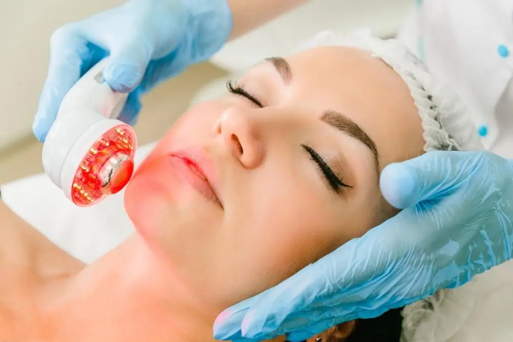 woman having non-surgical Morph8 treatment Cardiff